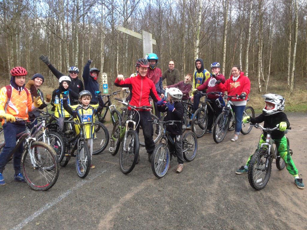 Great day out with the club mountain biking at Hicks Lodge
