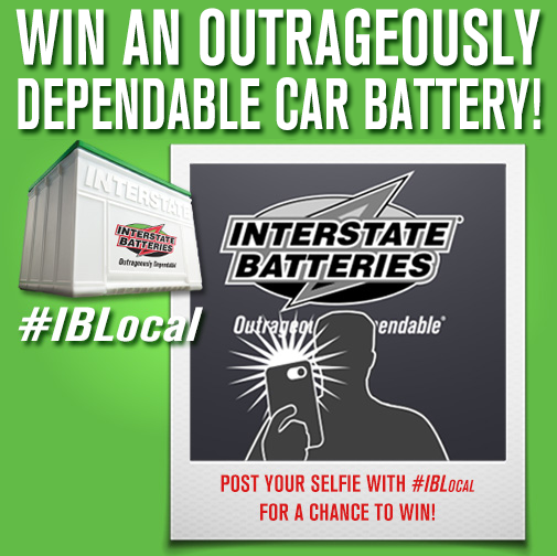 interstatebatts's tweet photo. We want to see your face next to one of our signs. You could win a free car battery! http://t.co/oIsGfGuKH0 #IBLocal http://t.co/95EB9OVVhs
