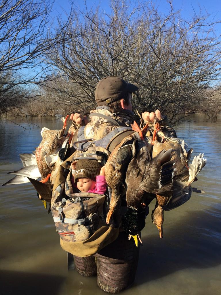 kyleday22's tweet photo. Reece's health class baby doll joined us on the hunt this morning. Didn't cry one time! @shelblynncoop @RNTCalls http://t.co/PUMHxQbzVX”