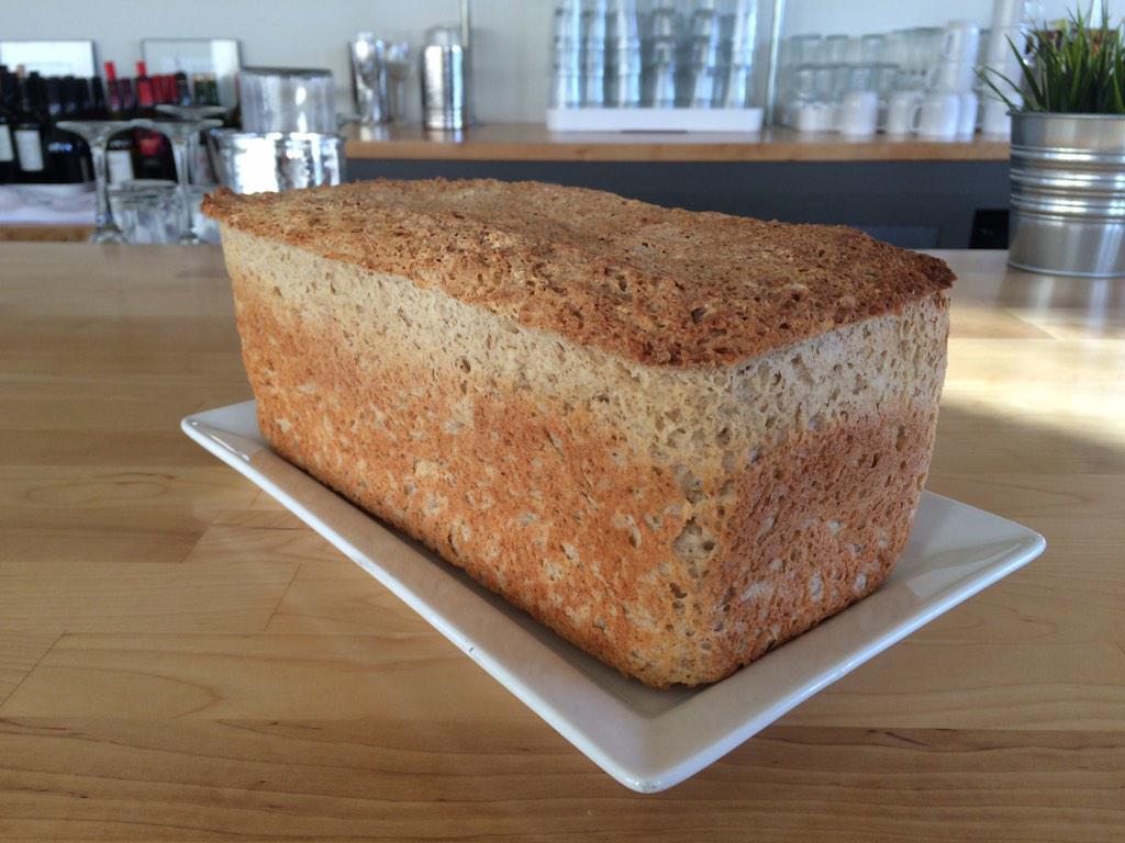 AmotEatery's tweet image. Have you ever seen such a beautiful loaf of homemade #glutenfree bread?? #EastNashville #bestbreadever