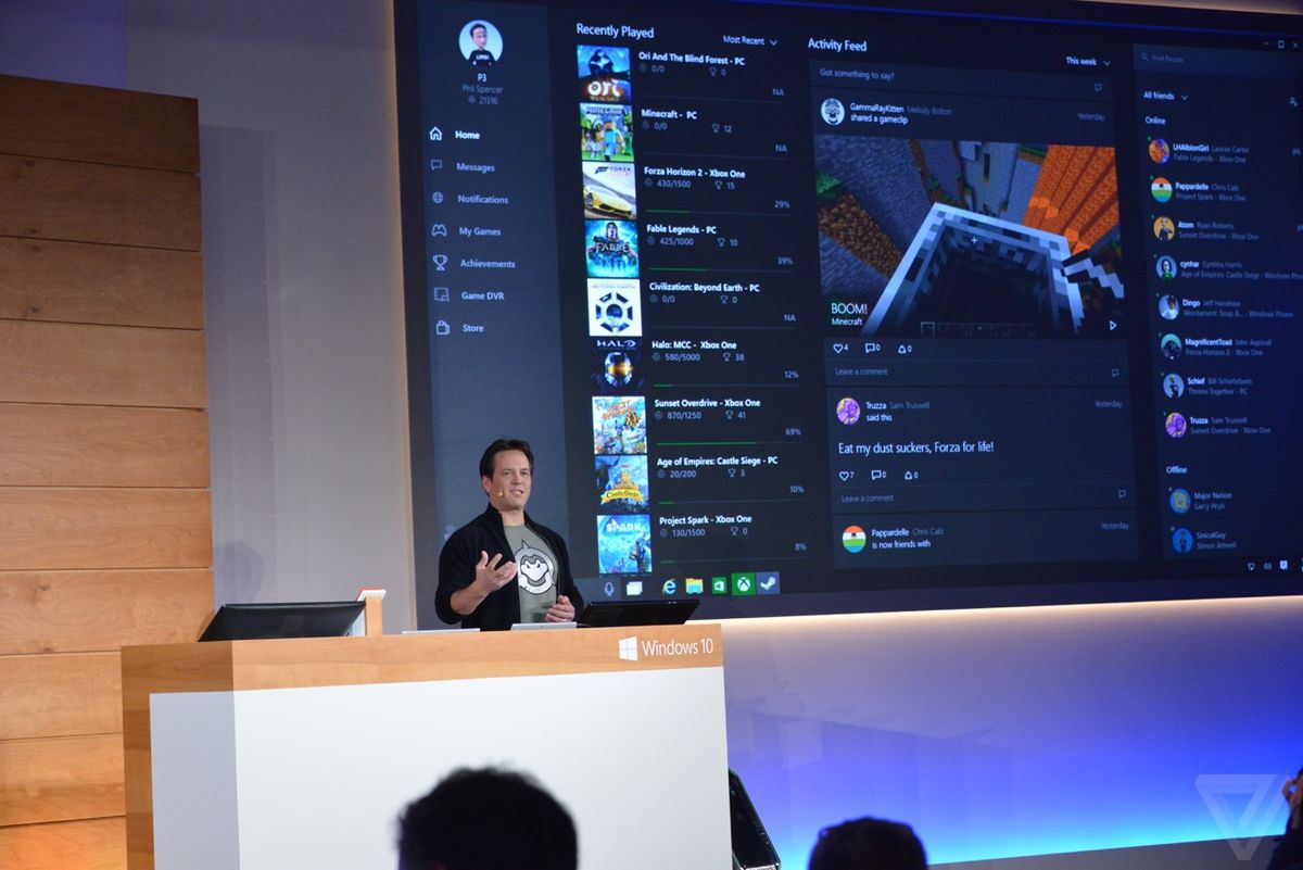 verge's tweet photo. The 9 biggest announcements from Microsoft's #Windows10 event last week: http://t.co/zScDE89fxs http://t.co/YSkFopnjMY