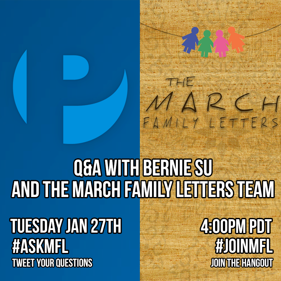 PemberleyDig's tweet photo. 1/27 Live Q&A w/ @BernieSu & @TheMFLOfficial, moderated by @theSeahorses. Tweet Q's w/ #askMFL http://t.co/b1eh4Ec0i1 http://t.co/33GyKSBUoD