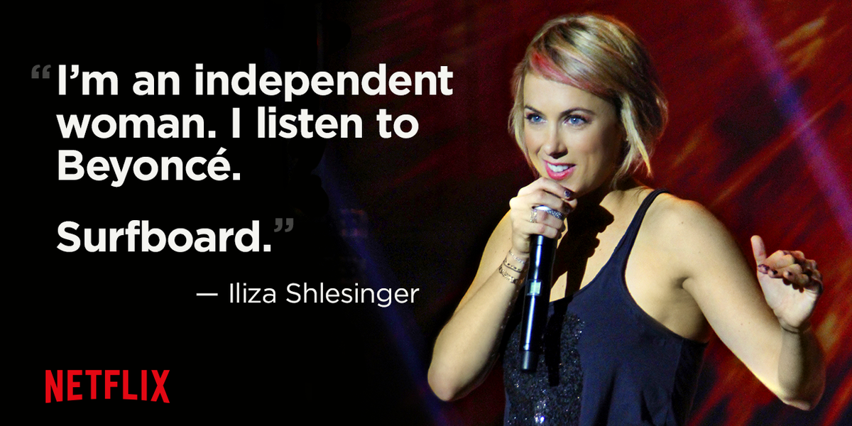 netflix's tweet photo. #Surfboard. @Iliza #FreezingHot http://t.co/ZrRnoEiEaK