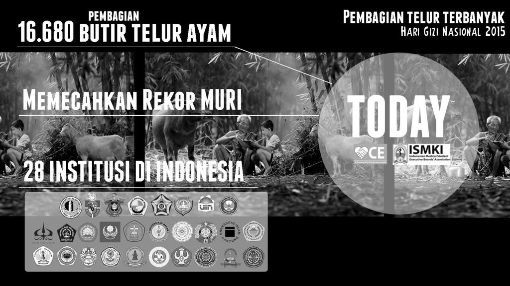 REKOR MURI : Pembagian telur ayam terbanyak oleh ISMKI dlm rangka Hari Gizi Nasional #SumateraSatu #SabangMerauke