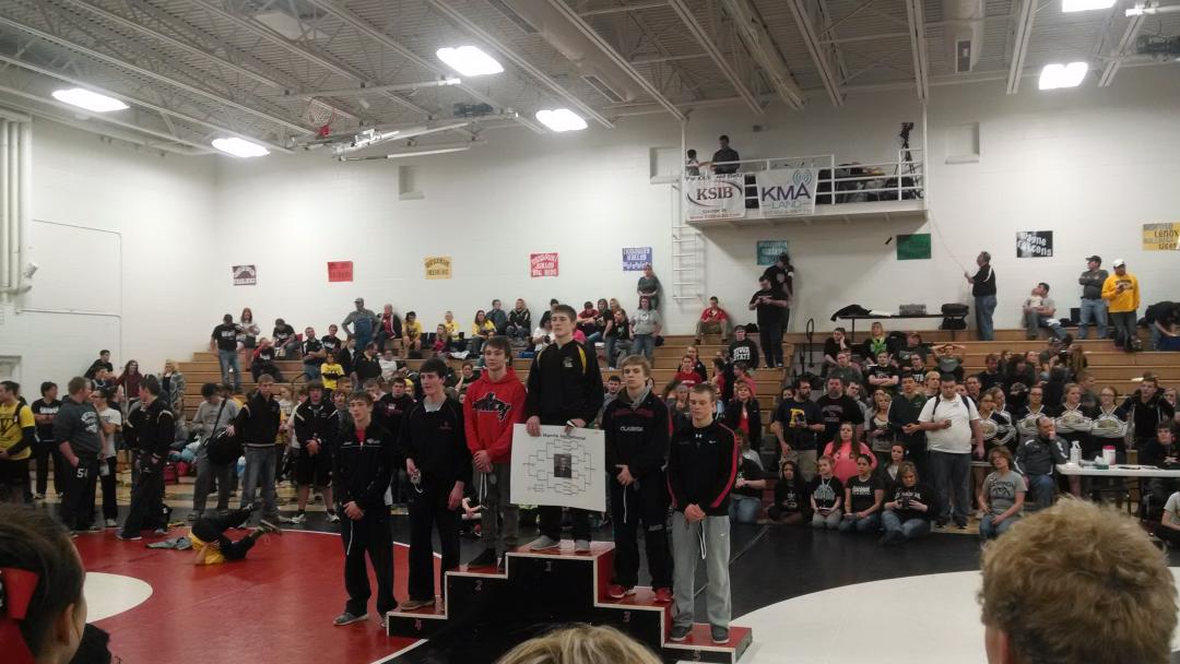 ROTigerWrestlin's tweet photo. Here are Orme (4th-126) and Mertz (3rd-145) repping the Tigers on the podium #CommitGrindDominate http://t.co/K4fxzWZnbn