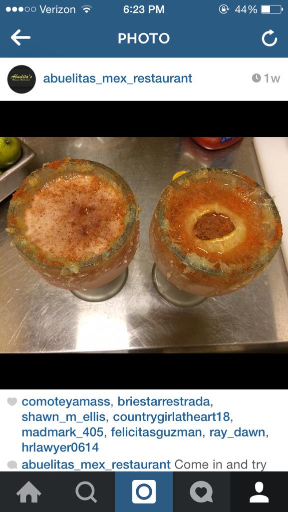 abuelitasmex98's tweet photo. Micheladas for $2.99! http://t.co/v8ZbKq6AG6
