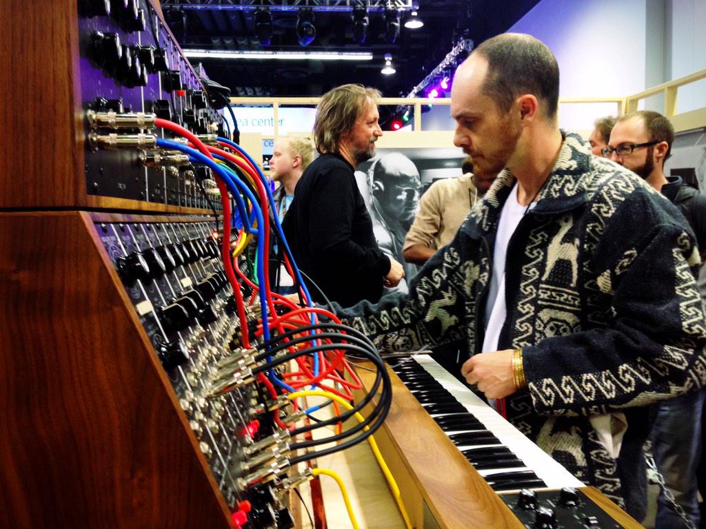 moogmusicinc's tweet image. #Patchwerk w/ @GavinRussom 
[@dfarecords/@lcdsoundsystem/@thecrystalark]

#Moog #Modular | Booth 5300 | #NAMM