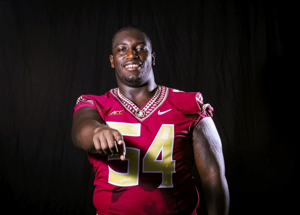 Congrats to FSU OL @TreJackson54 for being named the Most Outstanding Player for the South Team in the <a href="/seniorbowl/">Panini Senior Bowl</a>