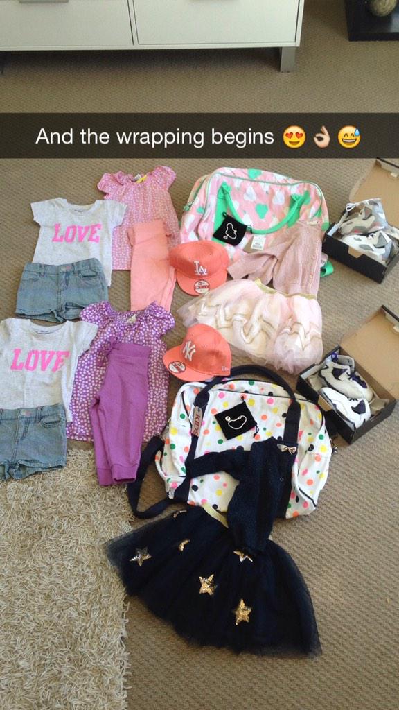 Miss_A_Woods's tweet photo. Some people say I spoil my nieces... In my eyes that's what aunty's are for ❤️❤️ #firstbirthdaypresents http://t.co/bcWYfwVlJe