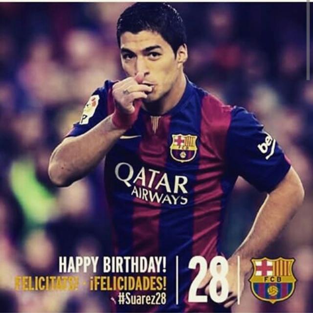 Happy Birthday Luis Suarez       