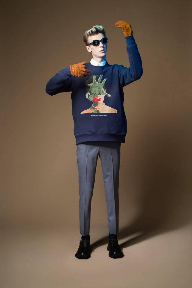 アンダーカバー　デヴィッド•ボウイ　スウェット 中古・古着通販】UNDERCOVER (アンダーカバー) DAVID BOWIE KNIT