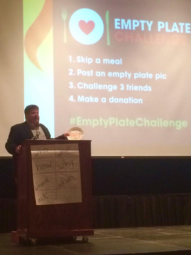 MNFarmBureau's tweet photo. President @kevinpaap has challenged all of us to complete the #EmptyPlateChallenge #MFBFignite http://t.co/9y4b7xmPls