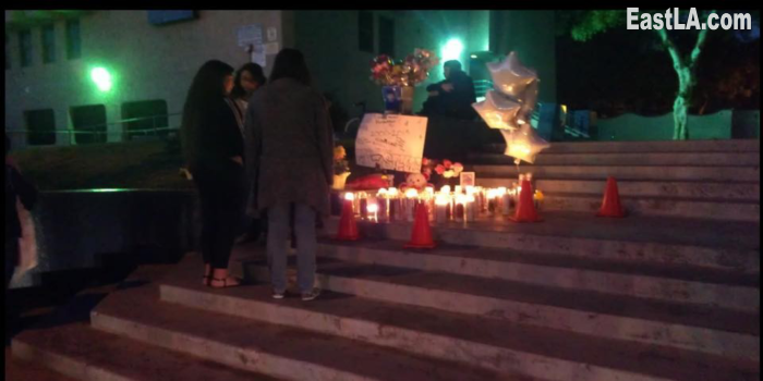 EastlaCom's tweet photo. Vigil for #StevenCruz @ Griffith Middle School #EastLA #EastLos #StevenCruz #Pray #StopTheViolence Thank @benzo120 http://t.co/1VtVZxgrDh