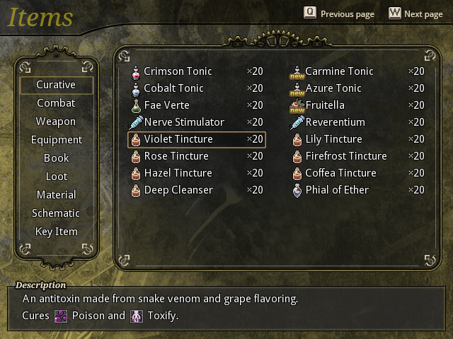 invocation_'s tweet photo. I just remembered #screenshotsaturday, so here's Catharsis' revamped item menu. :) #rpgmaker #lunaengine http://t.co/KzXlQ888Qg