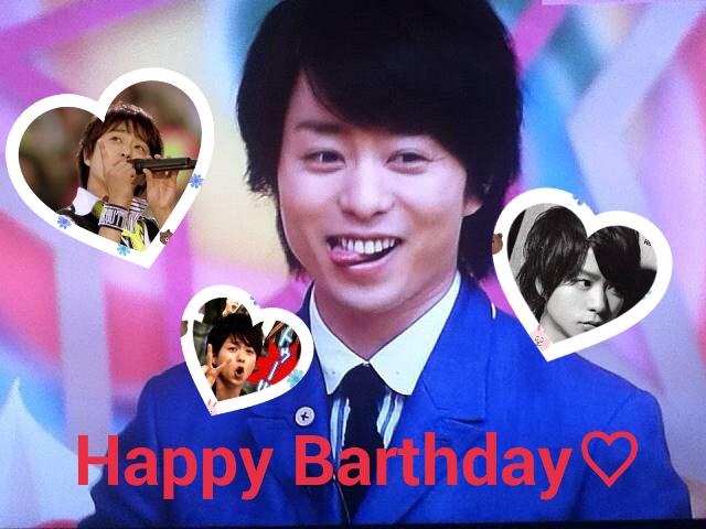 Happy birthday sho.sakurai                  (^^)  (^^)                                                 