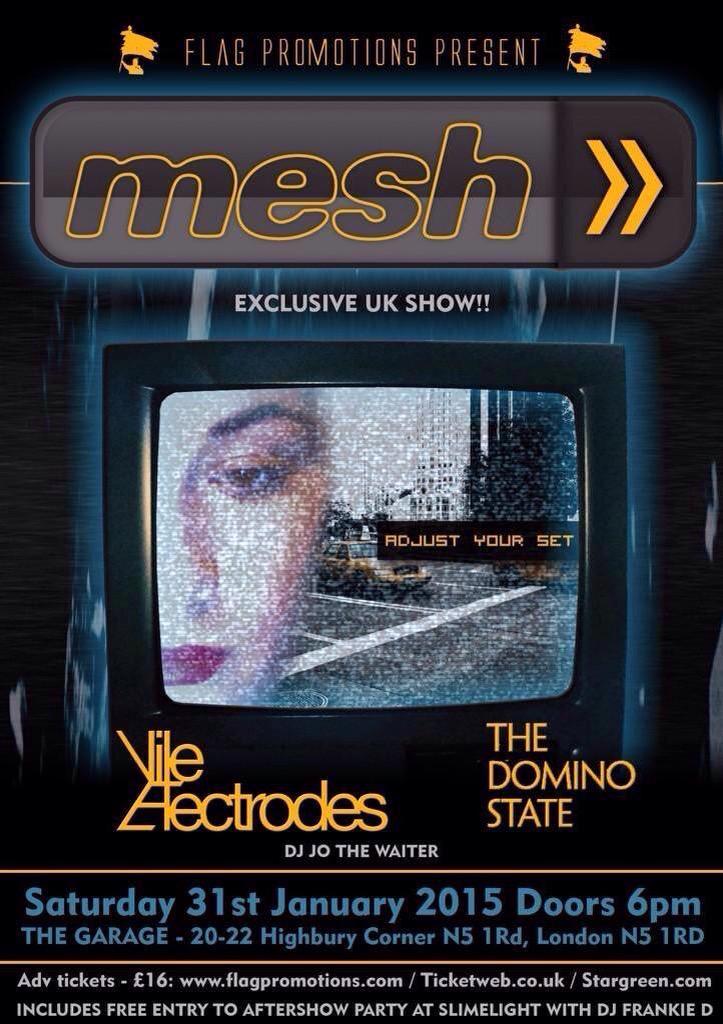 Only one week until TDS are supporting Mesh <a href="/TheGarageHQ/">The Garage</a> in London. Get your ticket NOW! tickets.songkick.com/events/22074778