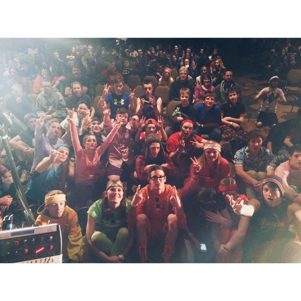 tavislinthicum's tweet photo. a "selfie stick" selfie taken by @CFEastLakes bassist🎸 #iamREdefined #yequakezone http://t.co/k1CUBVEPAg