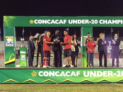 USYNT's tweet photo. U-20 MNT midfielder @RomainGall &amp; Mexico's Hirving Lozano shared the Golden Boot award with 5 goals each. #CU20JAM http://t.co/Ok6FE1i3ur
