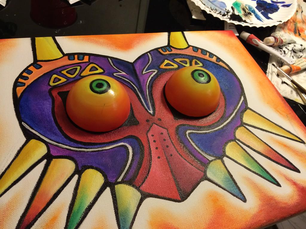 triplellyons's tweet photo. #NintendoContestEntry #MyMajorasMask #FirstTweet #Oilpainting #LinkisBae I got a twitter for 1 reason... XD :3 :D http://t.co/j7DJPNZayI