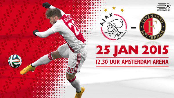 Ajax1nl's tweet image. MATCHDAY! Ajax - Feyenoord! De Klassieker! Vanaf 12:30 uur gaat het gebeuren in de ArenA! #ajafey