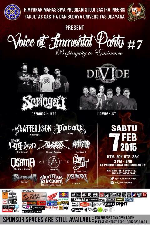 BALI ! 7 FEBRUARI NANTI KITA AKAN BAWAIN LAGU TERBARU DAN LAGU PERTAMA YG PERNAH KITA BUAT ! WAJIB MERAPAT !!