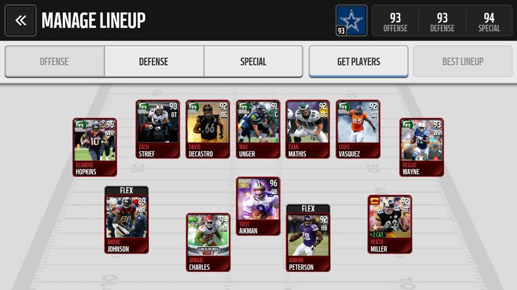 strik3r3050's tweet photo. @EROCKhd @ProblemWright that moment when your madden mobile team is better than the console version. http://t.co/qBRqymhy1Q
