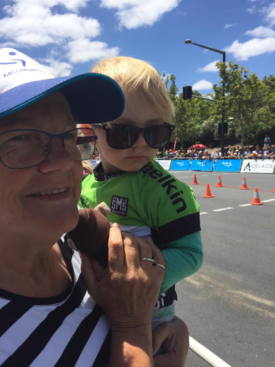Awesome day at #TDU better every year Adelaide! by looks of it Arie has chosen the path of a sprinter.
#showpony