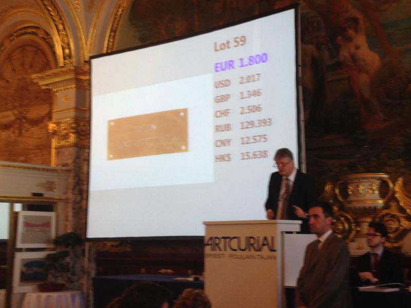 jdeviras's tweet image. Estimé 2/300€, la plaque Churchill hôtel de Paris part à 1800€ sous le marteau de #arcurial #monaco @Monaco_Matin