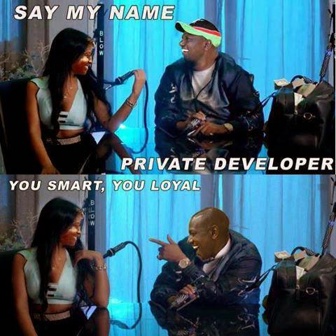 montanabay39's tweet image. #SinghRuto: Say my name 
&quot;#PrivateDeveloper&quot;
Gal you loyal.