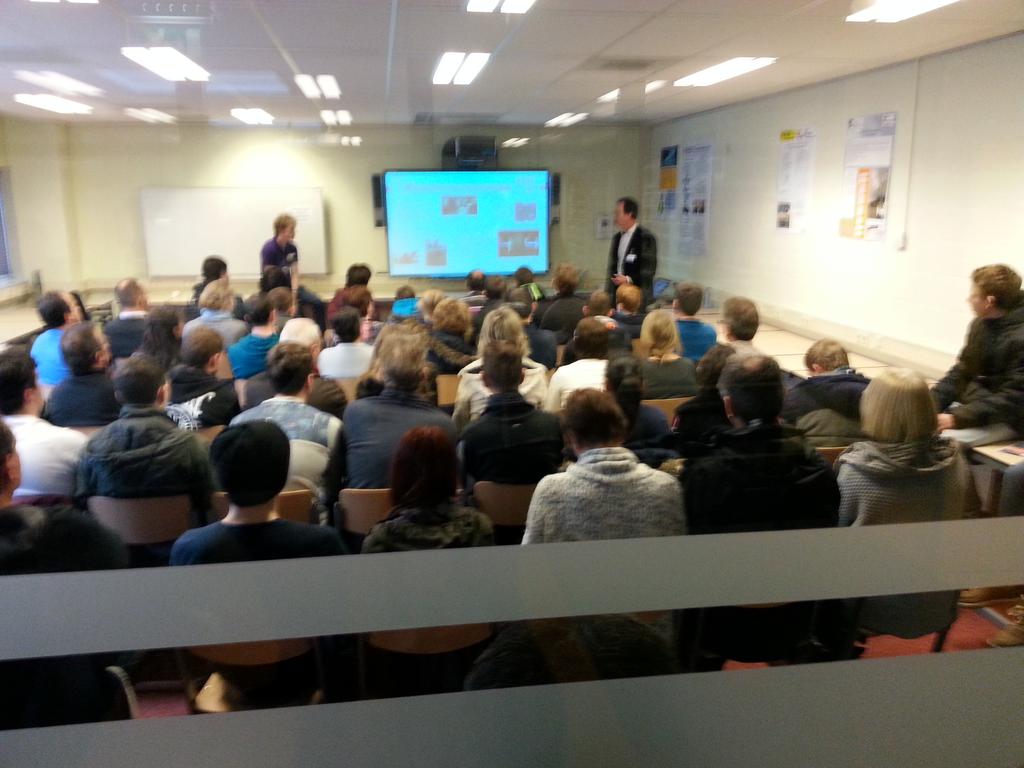 Topdrukte bij de voorlichting!  #opendag #fontys