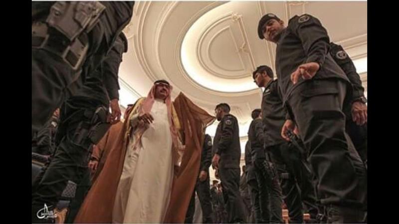 والدي اثناء مبايعة خادم الحرمين الشريفين الملك سلمان وولي العهدالامير مقرن وولي ولي العهد الامير محمد بن نايف