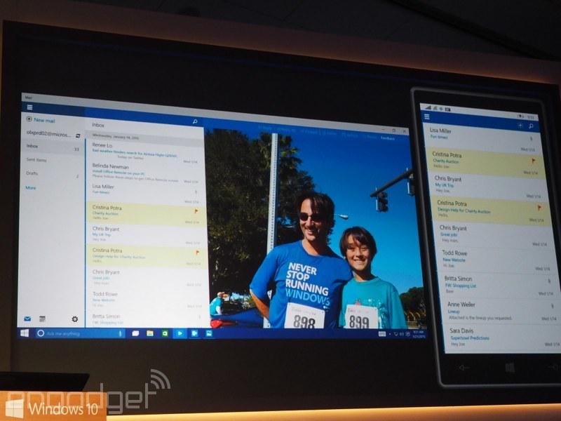 engadget's tweet photo. Here's a closer look at the latest build of Windows 10 http://t.co/icT6GTXb8V http://t.co/aUBOqDXPAC