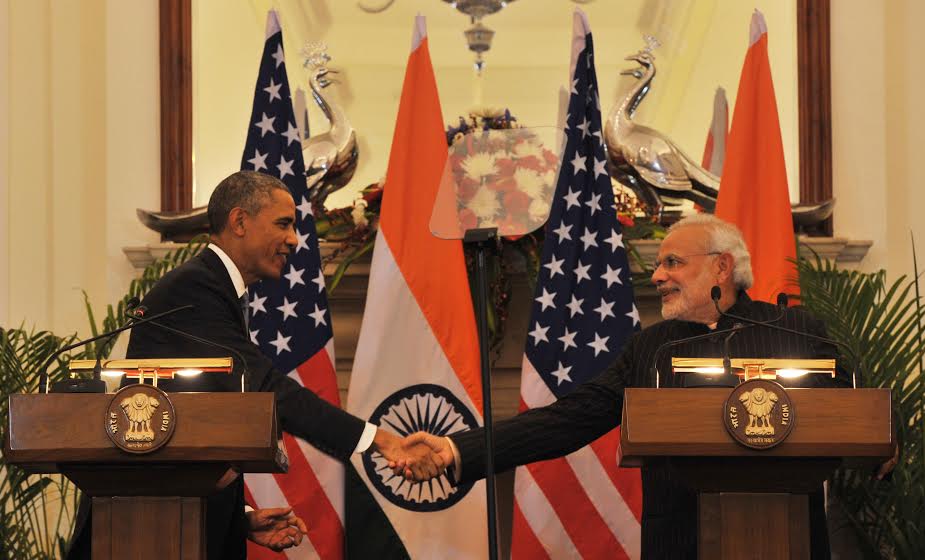 worldvision14's tweet photo. during Joint Press Interaction at Hyderabad House http://t.co/8CfN5LrRo0"