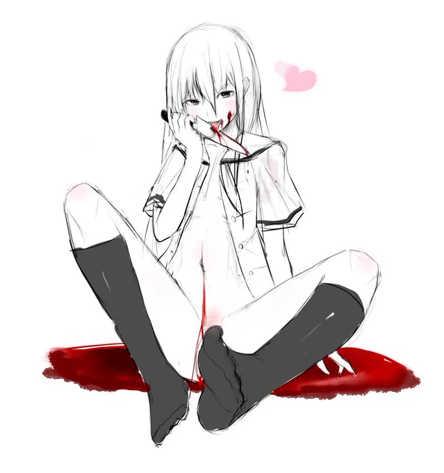 血が好きな女の子 #落書き 