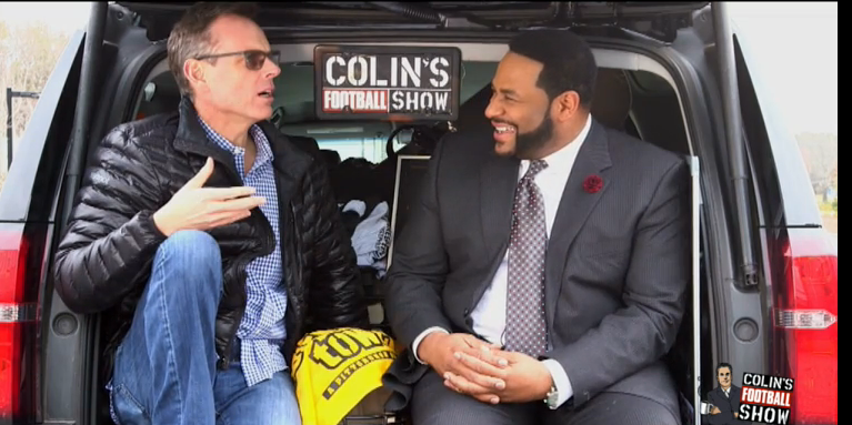ColinsFBShow's tweet photo. The closest confessional of all-time ... http://t.co/hWS70Ags24
