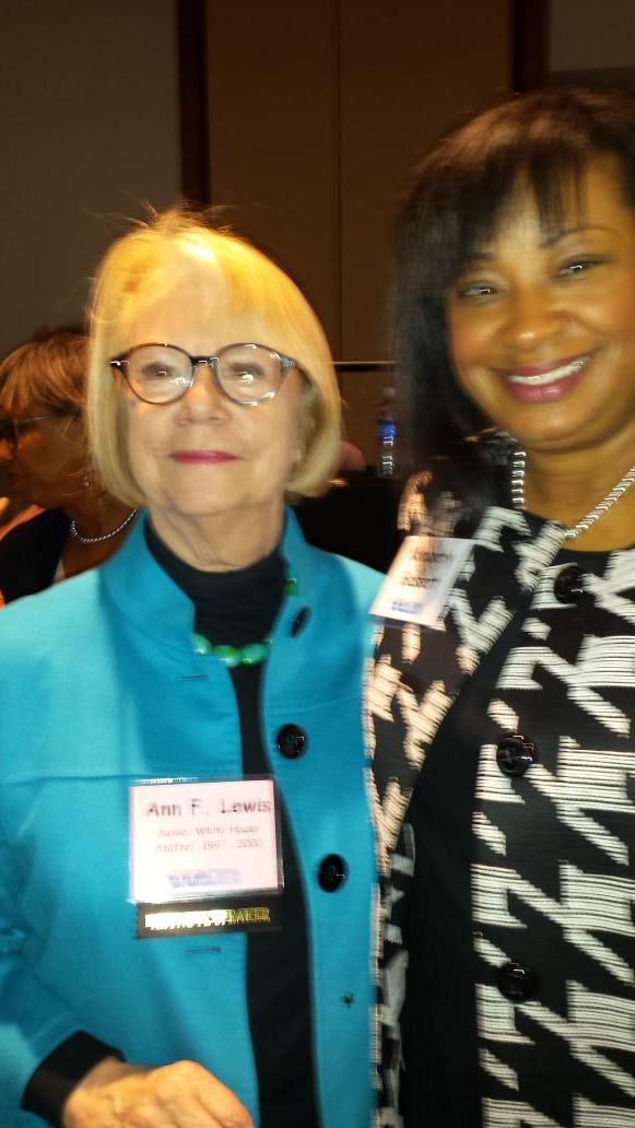 DCMOWPI's tweet photo. Awesome keynote by  Ann F.Lewis-former White House Comm. Dir.  #WLB2015  @KimberlyBassett @DCForWomen #girlpower http://t.co/TMyyRHxbMB