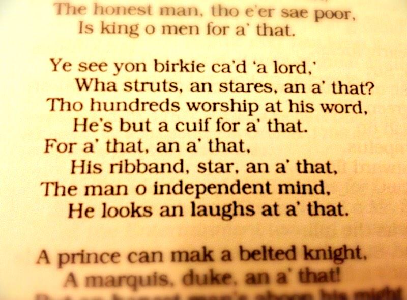 zackmoir's tweet photo. This is one of my favourite verses of Burns. It often comes to mind but I thought Id share today. #BurnsDay #forathat http://t.co/qt3R9bQpdr