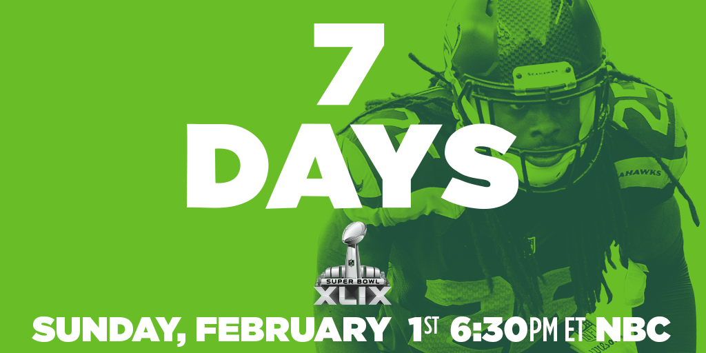 SuperBowl's tweet image. 7 DAYS!! #SB49