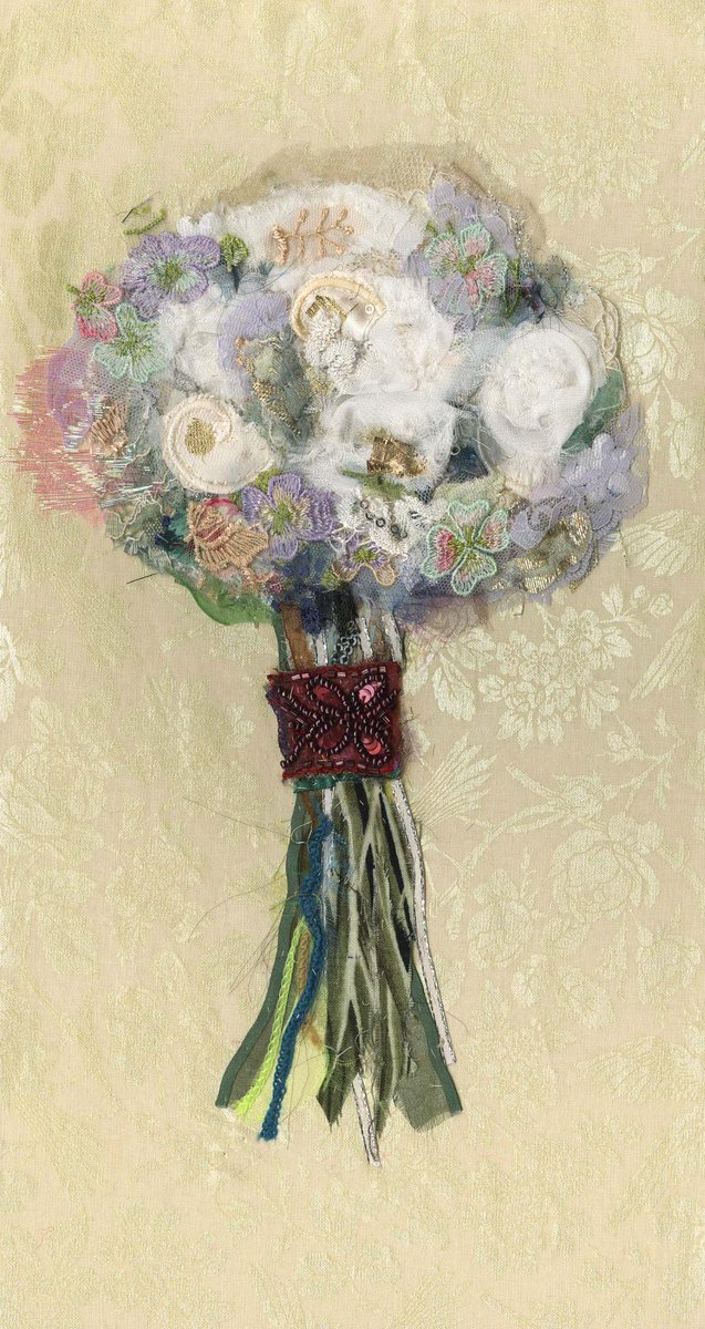art_in_textiles's tweet photo. Hello #marthaweddingparty #weddinglibrary I hand-stitch unique interpretations of special moments in textiles! http://t.co/kpZ29R6RmG