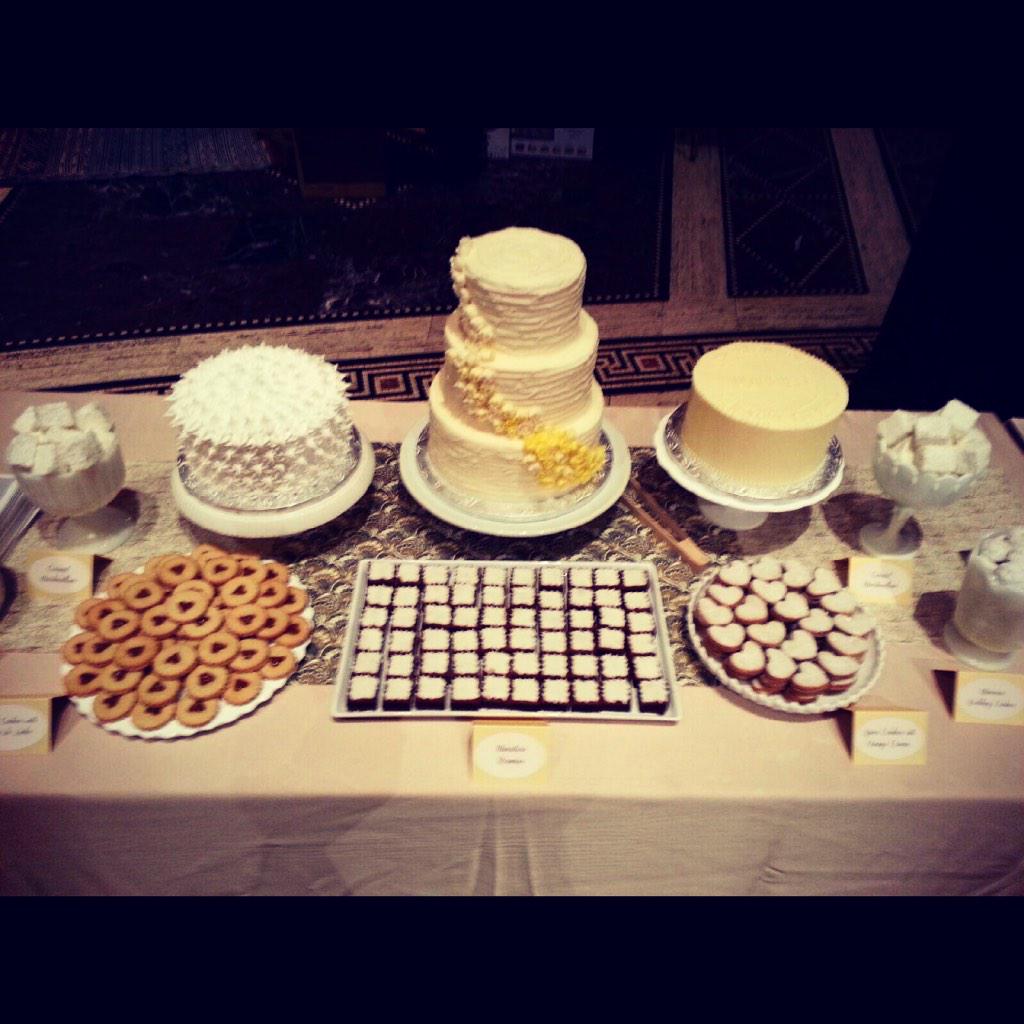 OneGirlCookies's tweet photo. All set up for the @martha_weddings #marthaweddingparty! #marthaweddings #weddings #gothamhall #weddinglibrary http://t.co/Kkh2IKbMsS