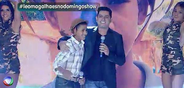 Encontro emocionante! 😊 #LeoMagalhaesnoDomingoShow