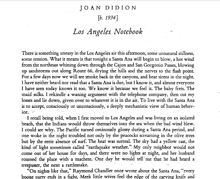 Joan didion essay