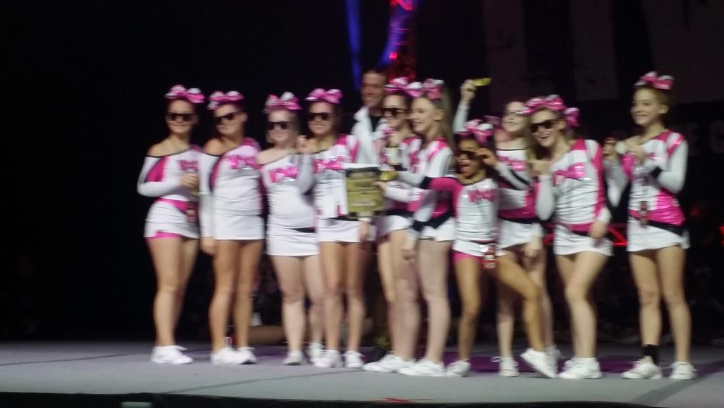 valleyxtreme's tweet photo. Junior 3 1st place,, Grand Champions and Paid bid to US Finals at Louisville LIVE. Amazing job!   #LIVELOU http://t.co/9QcG7UjXD0