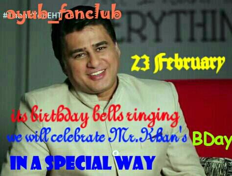 ayub_fanclub's tweet photo. EHTians its bday bells ringing .!
Will update all details soon.. :) ;) http://t.co/xVVTNuTTq2