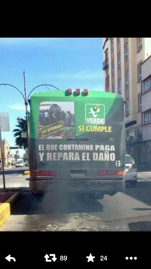 DeniseDresserG's tweet photo. He aquí otra hipocresía del Partido Verde: "Te lo humeo y te lo (in)cumplo" vía @julioastillero. ¿Y con 10% del voto? http://t.co/Apq4r8hoik