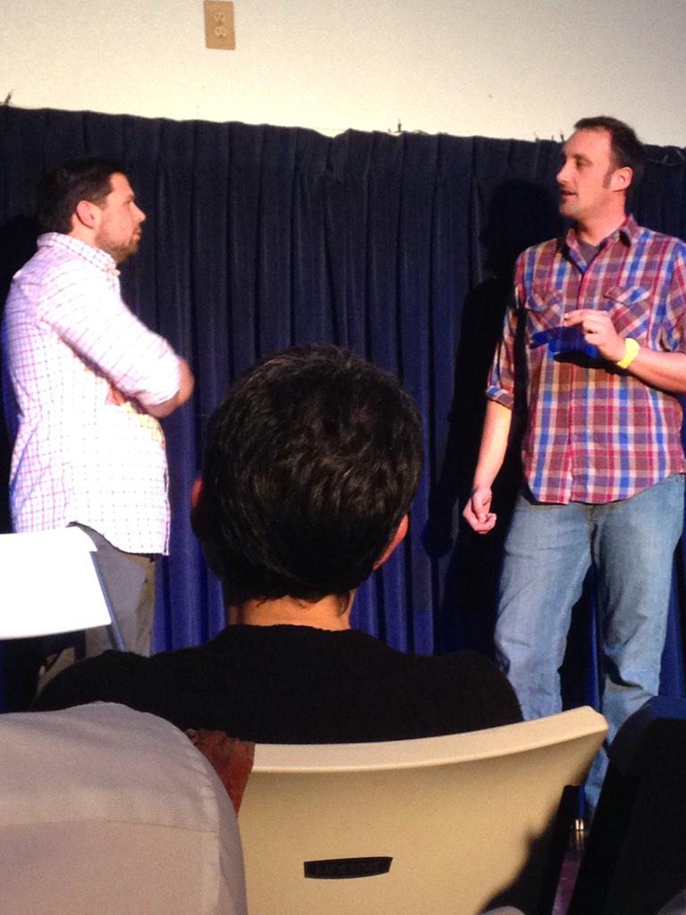 SDlizzyb's tweet photo. Such a great Show Party! Pumped on candy and party favors! #thisisnotagun 👈 @SidestageImprov #comedy http://t.co/A6FoEbNkHX