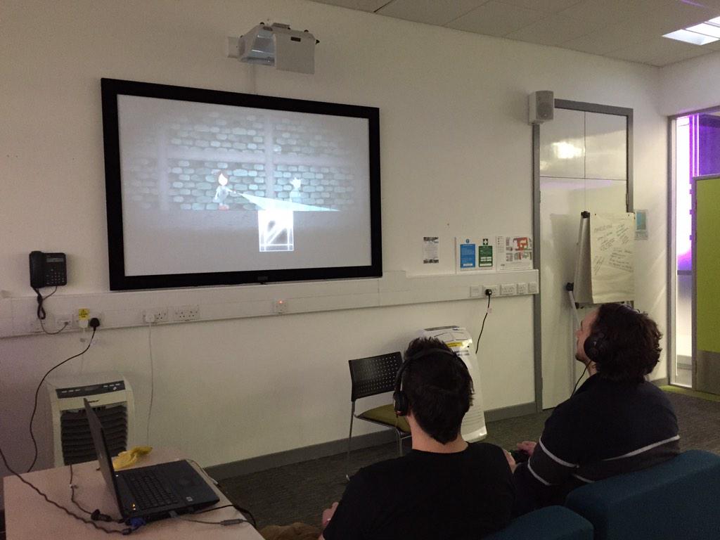 StuartLTait's tweet photo. It's great to see folks enjoying our game! We've had a great time. Some awesome games made today #GGJ15 #AMGjam http://t.co/SEgOaTWhVn