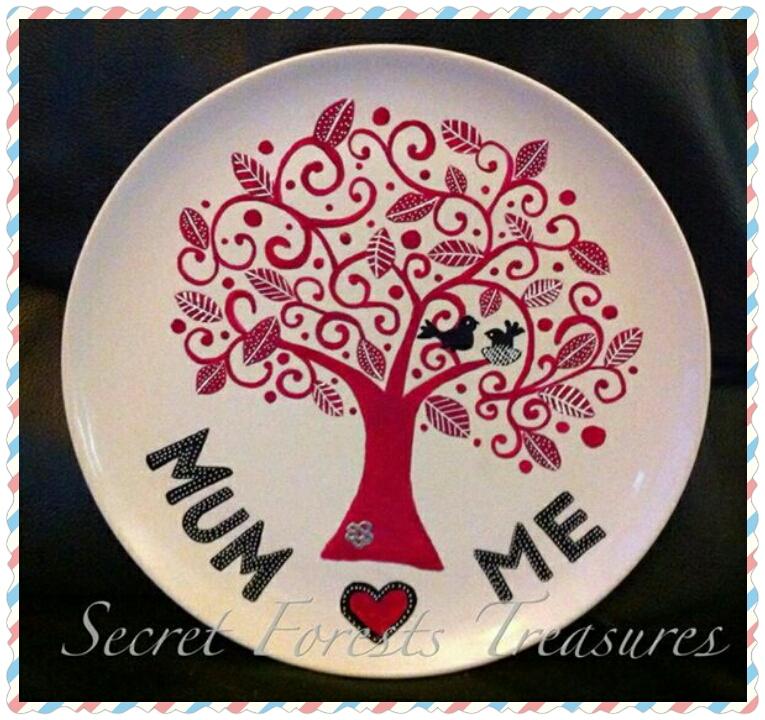 Secret_Forest02's tweet photo. New Item!! Handpainted large plate - great Mother's Day gift! #handcrafted #handpaintedceramics #mothersday #htlmp http://t.co/DrLDyxPh2F