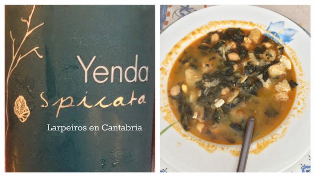 #Yenda #Spicata cocido de vigilia 
Esto es armonía <a href="/BodegasSelDAiz/">Bodegas Sel D'Aiz</a> <a href="/FonFraile/">Alfonso Fraile</a>