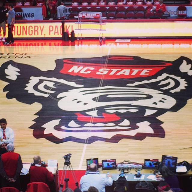 NCStateAlex's tweet image. .@PackAthletics How much for that masterpiece in center court and where should I send my check? lol 🐺❤️#RealQuestion